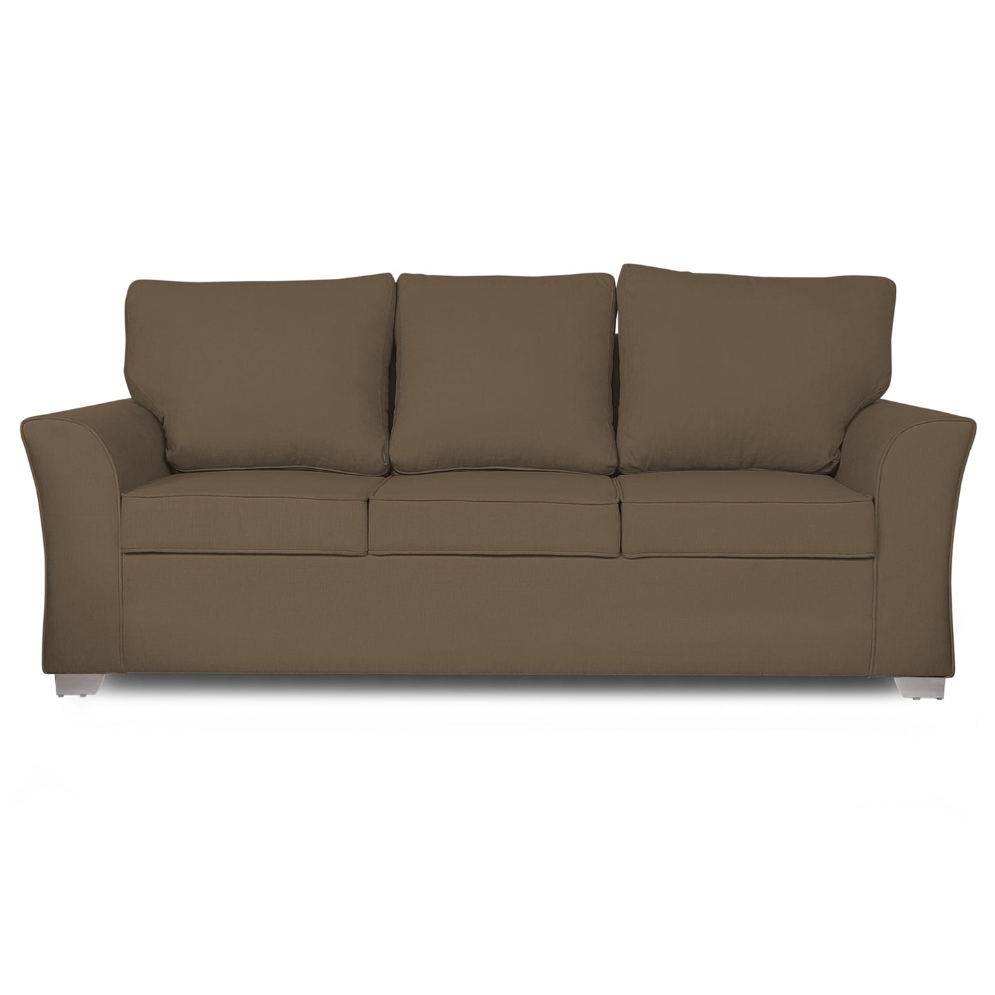 Adorn India Alexia 3 Seater Sofa(Camel)