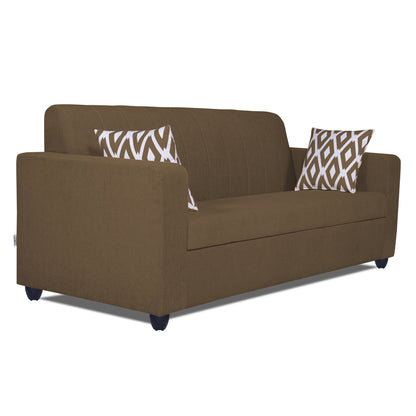 Adorn India Rio HighBack 3+1+1 5 Seater Sofa Set (Brown) (3 Year Warranty)