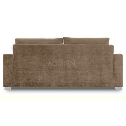 Adorn India Straight line 3 Seater Sofa(Camel)