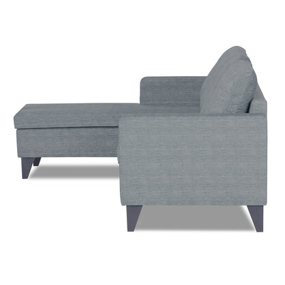 Adorn India Jonas Decent L Shape 5 Seater Sofa Set LHS (Grey) (3 Year Warranty)
