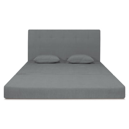 Adorn India Easy Highback Three Seater Sofa Cum Bed Decent 5' x 6' (Grey) (1 Year Warranty)
