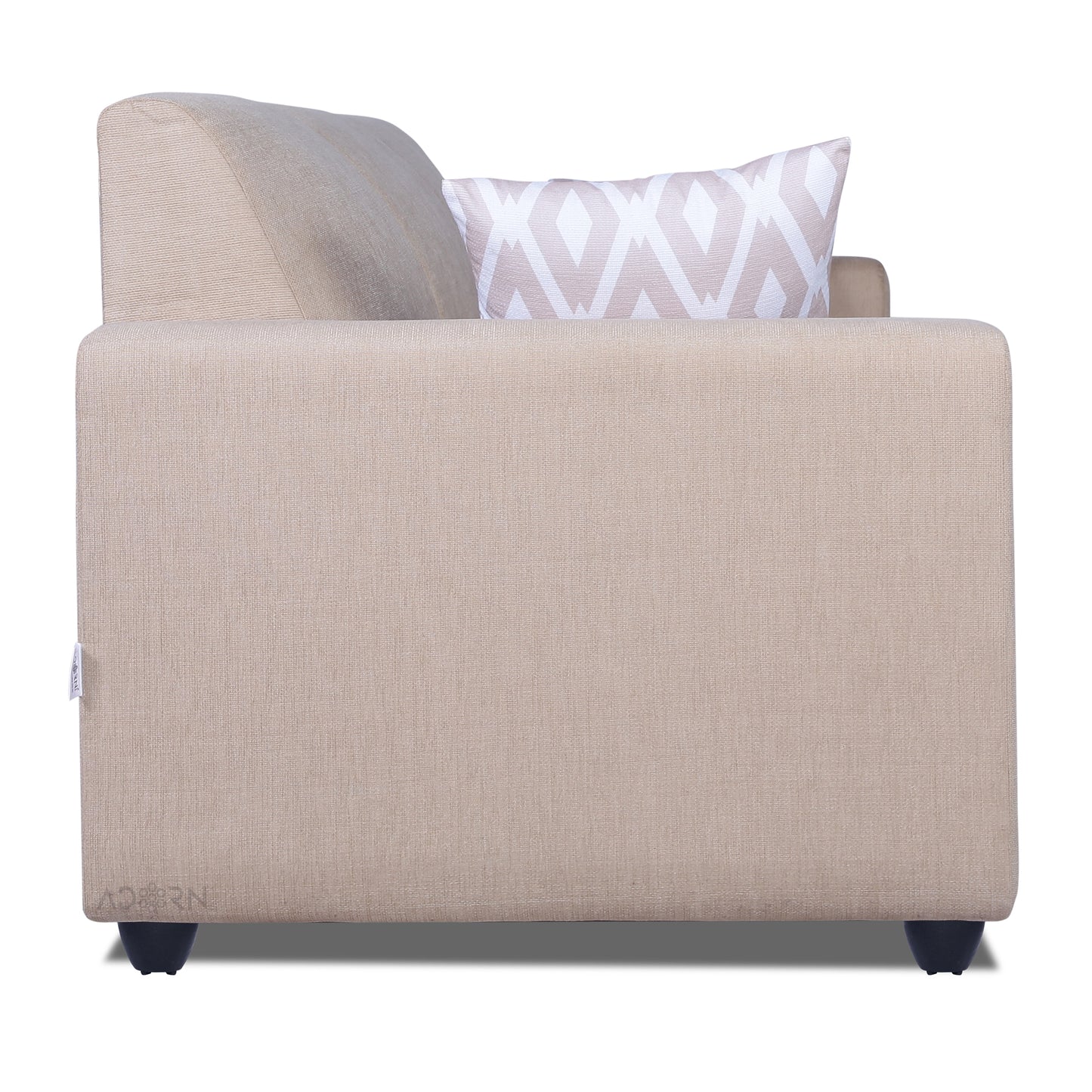 Adorn India Monteno 3 Seater Sofa (Beige) (3 Year Warranty)