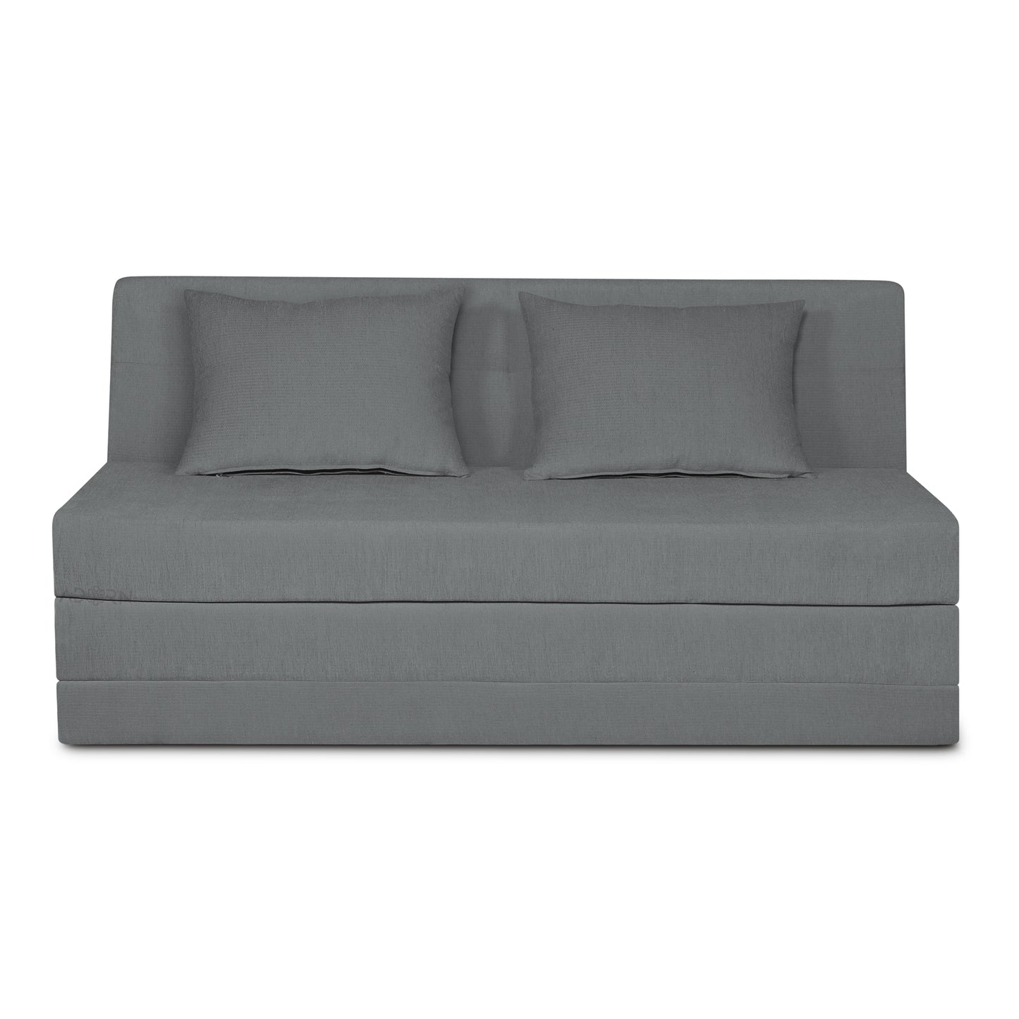 Adorn India Easy Highback 3 Seater Sofa Cum Bed Decent 6' x 6' (Grey) (1 Year Warranty)