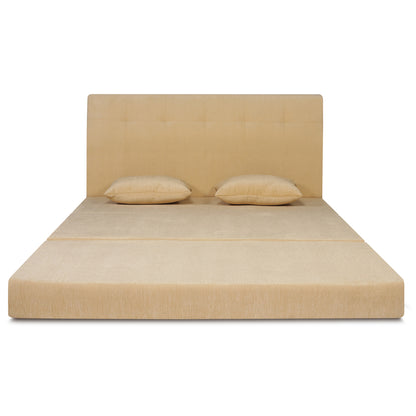 Adorn India Easy Highback Three Seater Sofa Cum Bed Decent 5' x 6' (Beige) (1 Year Warranty)