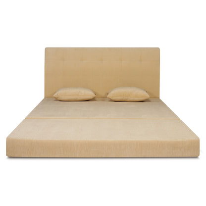 Adorn India Easy Highback Two Seater Sofa Cum Bed Decent 4' x 6' (Beige) (1 Year Warranty)