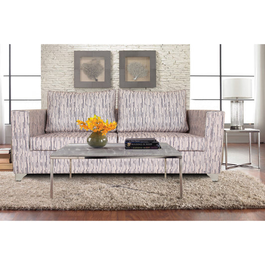 Adorn India Lancia 3 Seater Sofa Digitel Print (Grey)