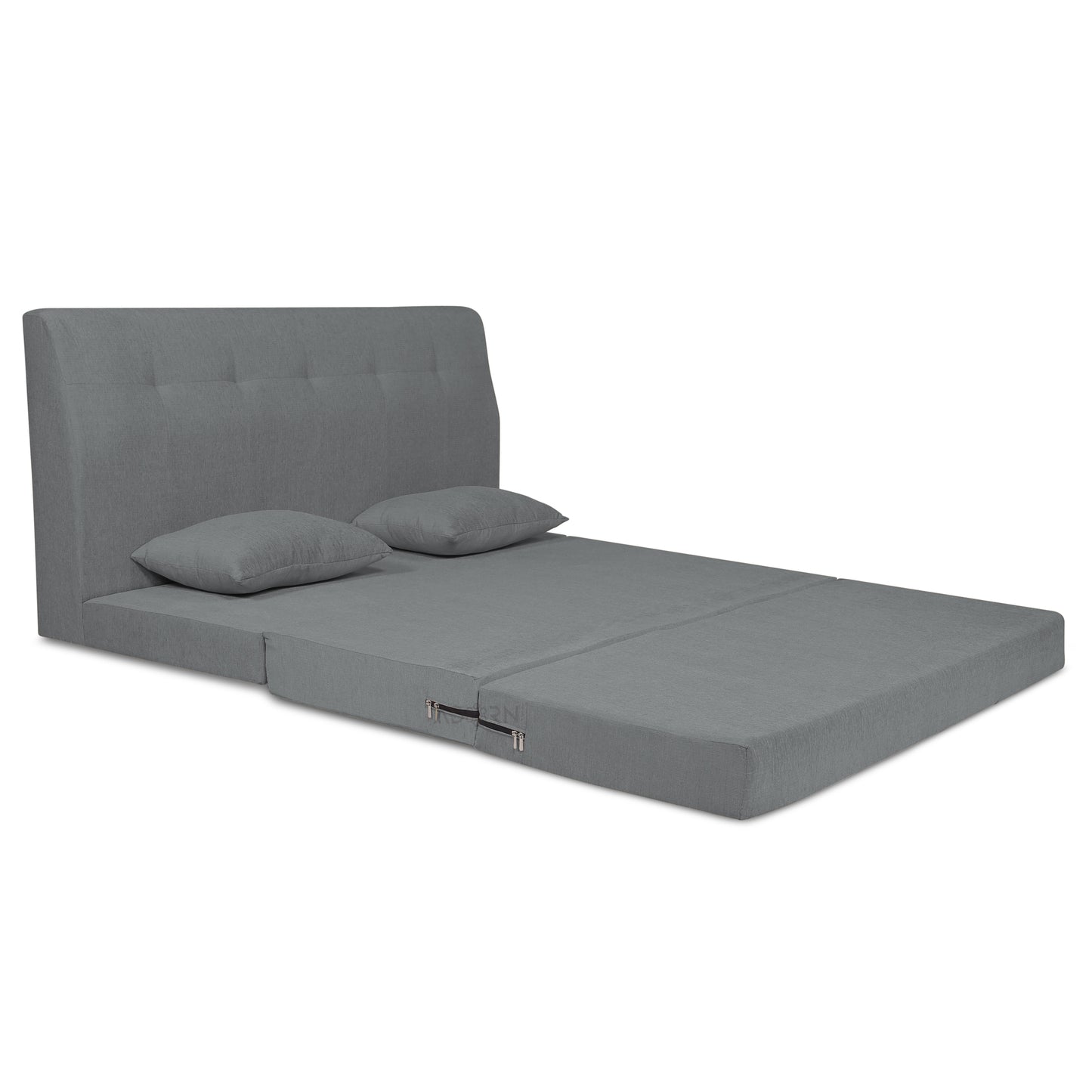 Adorn India Easy Highback 3 Seater Sofa Cum Bed Decent 6' x 6' (Grey) (1 Year Warranty)