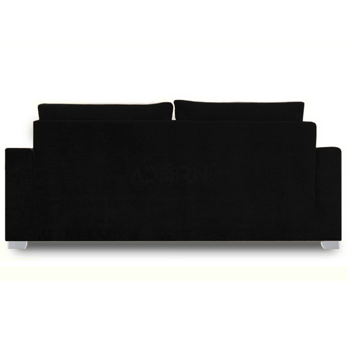Adorn India Straight line 3+1+1 Seater Sofa Set(Black)