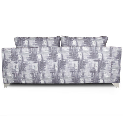 Adorn India Alanza 3 Seater Sofa Digitel Print (Grey)