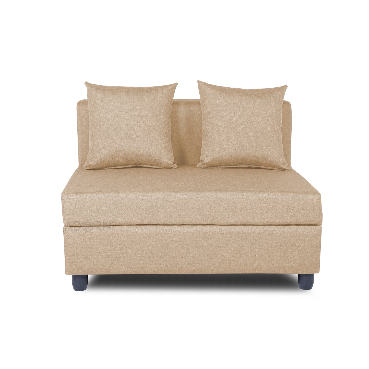 Adorn India New Straight Line Modular 5 Seater Sofa Set (Beige) - Wood