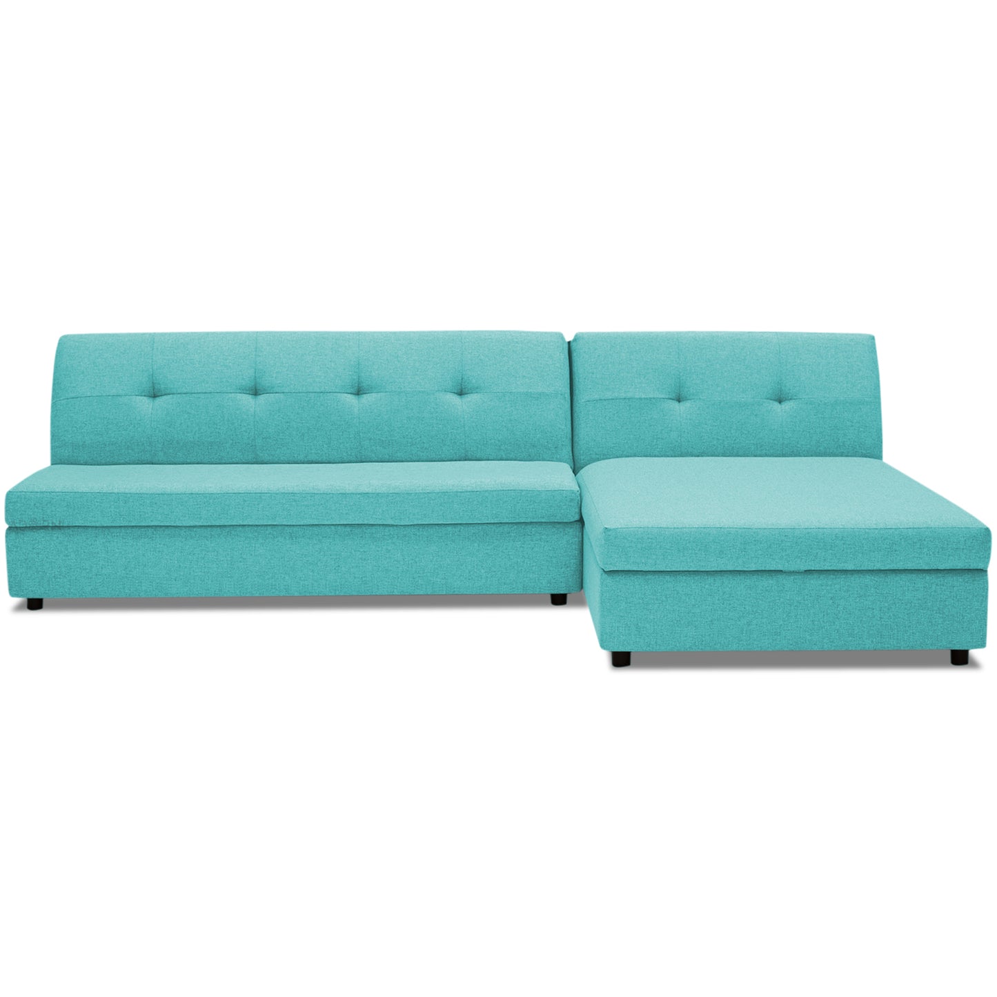 Adorn India Atlas Modular Sofa Set (Aqua Blue) (3 Year Warranty)