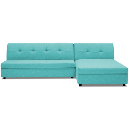 Adorn India Atlas Modular Sofa Set (Aqua Blue) (3 Year Warranty)