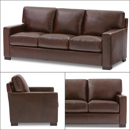 Adorn India Exclusive Rosina Leatherette 3+2 Sofa Set (Light Brown)