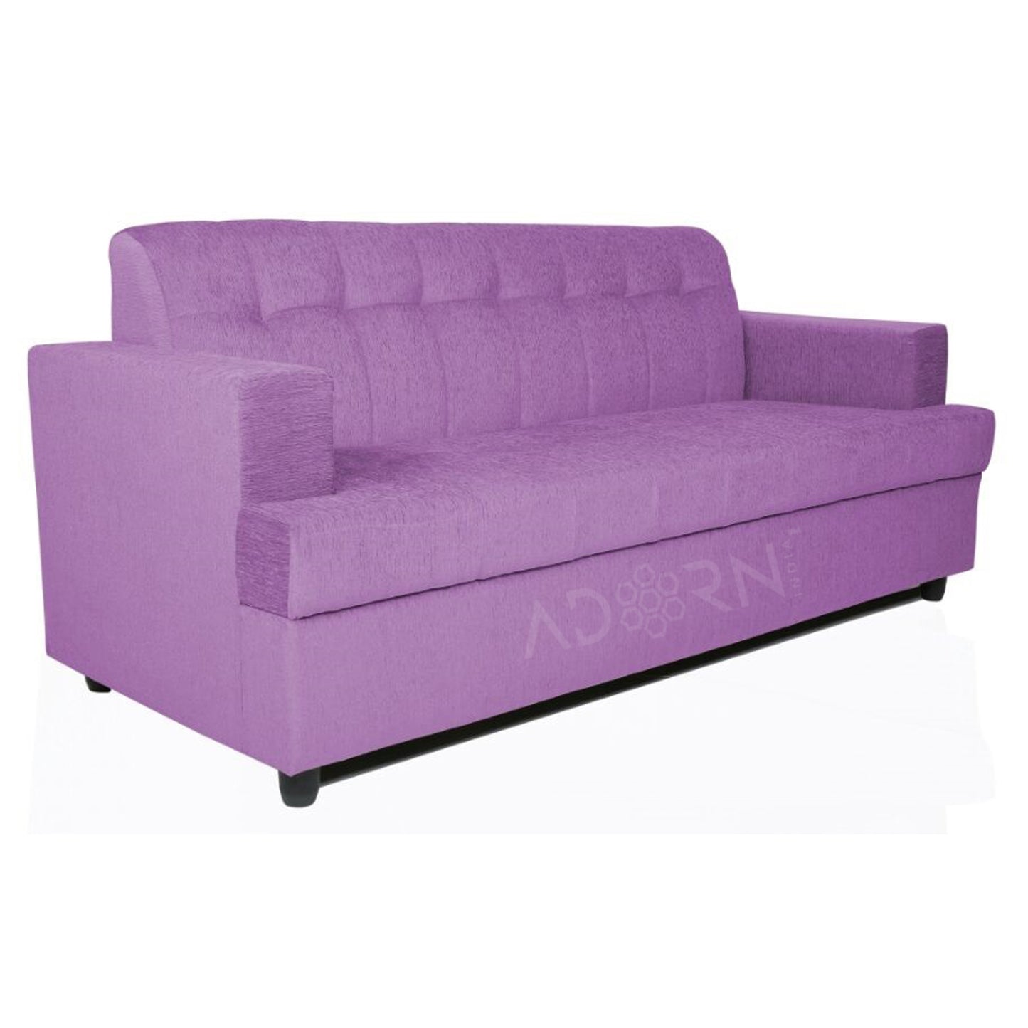 Adorn India Aleena 3 Seater Sofa(Light Purple)