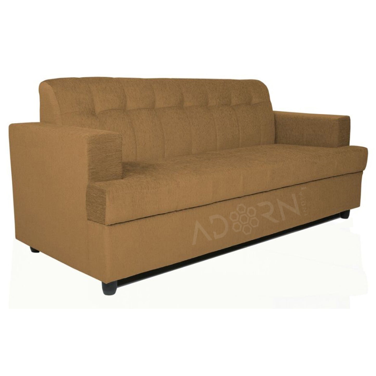 Adorn India Aleena 3 Seater Sofa(Camel)