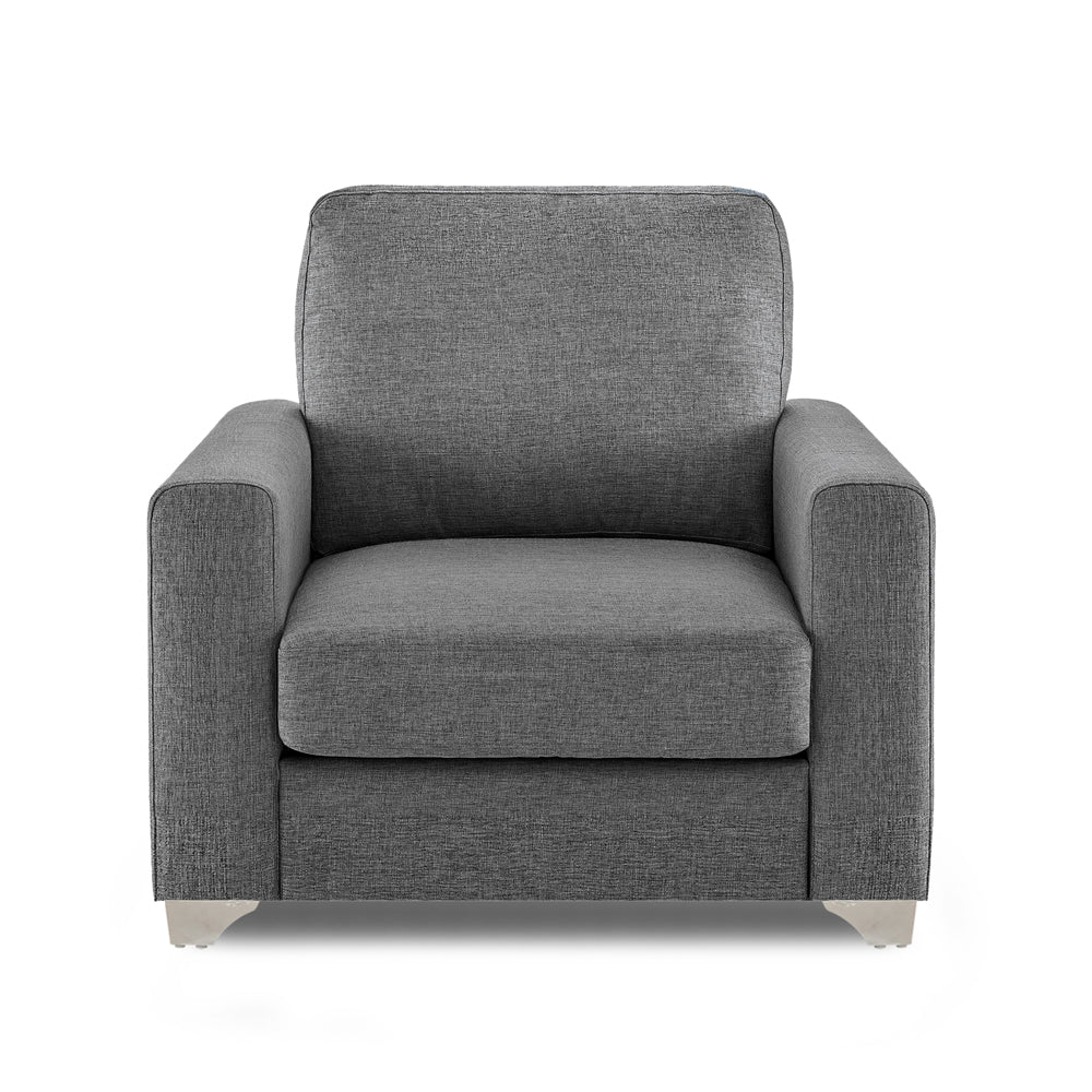 Adorn India Straight line 3+1+1 Seater Sofa Set(New Grey)