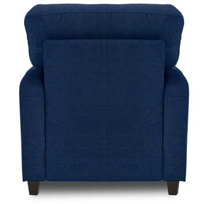 Adorn India Astor 3+1+1 5 Seater Sofa Set (Blue) (3 Year Warranty)