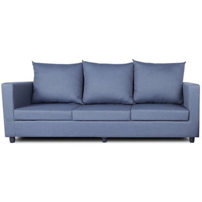 Adorn India New Straight Line Modular 5 Seater Sofa Set (Dark Grey)