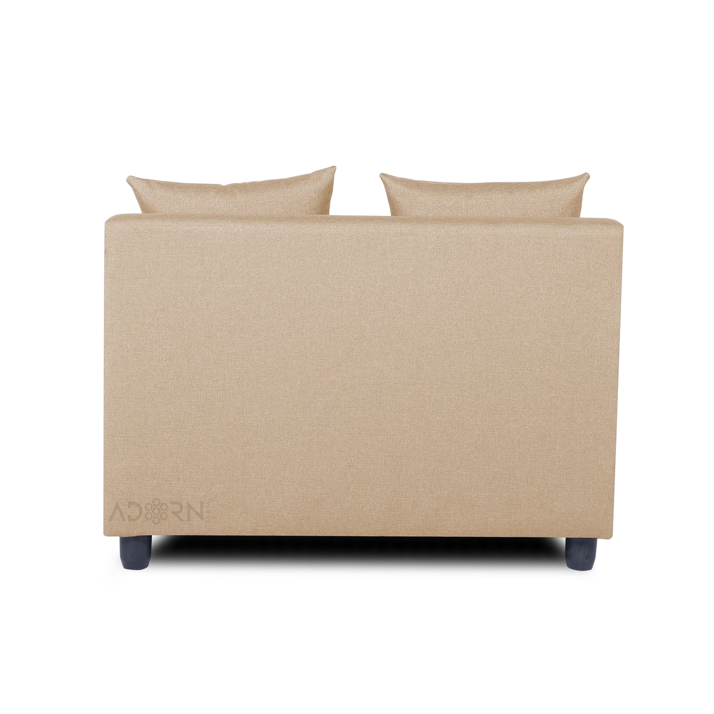 Adorn India New Straight Line Modular 5 Seater Sofa Set (Beige) - Wood