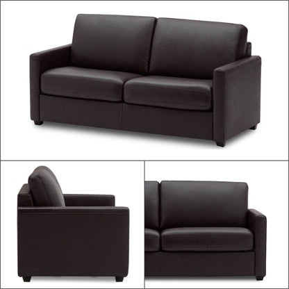 Adorn India Exclusive Flavio Leatherette 3+2 Sofa Set (Brown)